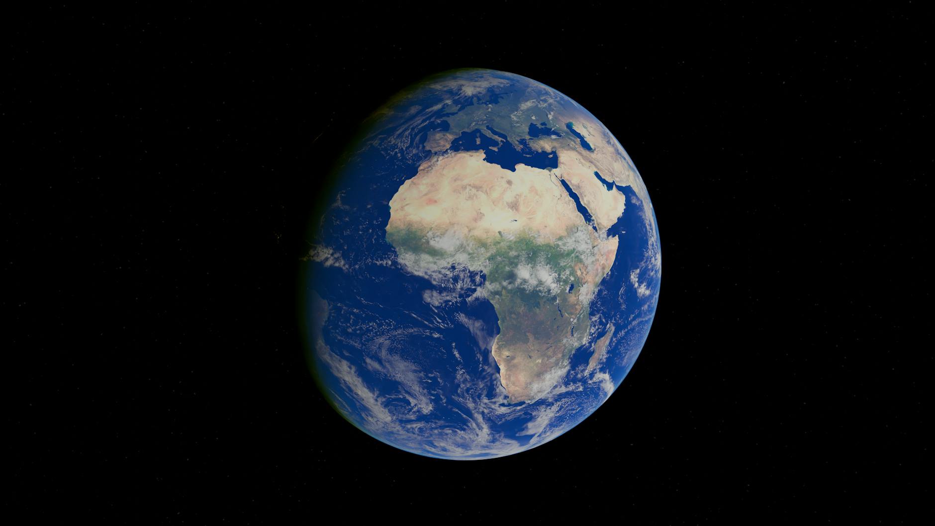 Dlaczego oceaniczna skorupa jest młodsza niż kontynentalna? Wyjaśniamy cykl dna morskiego Ziemia z widoczną Afryką i Europą na tle czarnej przestrzeni kosmicznej